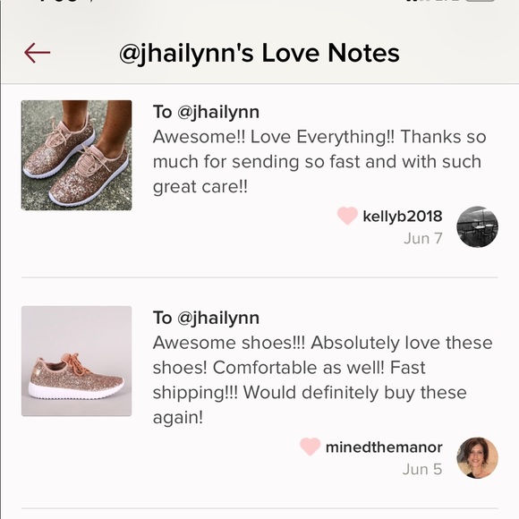 2x HP💫 ROSE GOLD Sparkle/Glitter Sneakers FIRM - Picture 6 of 8